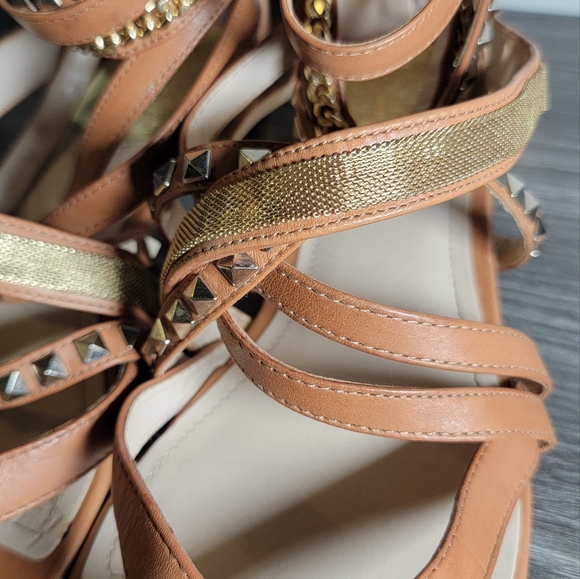 Vince Camuto Havkina Gladiator Thong Sandals size 8 fudge tan brown women's shoe - Picture 7 of 15
